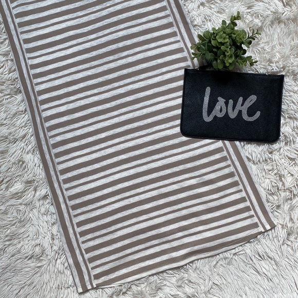 Loft Racerback Sun Dress 💗 Taupe & Oatmeal - Picture 7 of 15